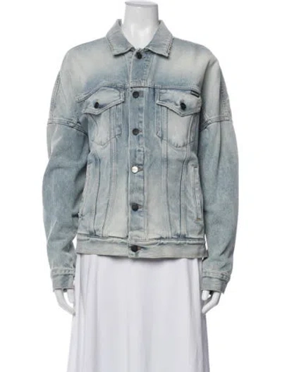 Pre-owned Palm Angels Denim Jacket In Blue