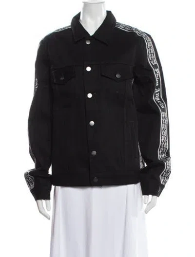 Pre-owned Palm Angels Denim Jacket W/ Tags In Black