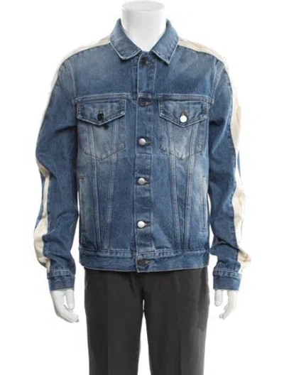 Pre-owned Palm Angels Denim Jacket W/ Tags In Blue
