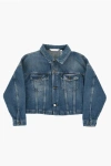 Palm Angels Denim Jacket With Logoed Buttons