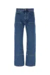 Palm Angels Monogram-embroidered Wide-leg Jeans
