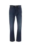 Palm Angels Belt Loops Faded Denim Trousers In 4503