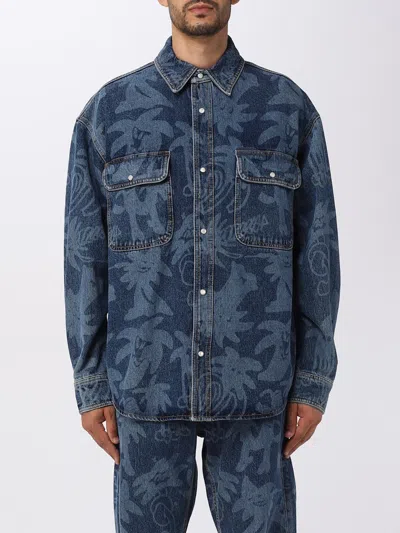 PALM ANGELS DENIM SHIRT,E54803009