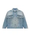 PALM ANGELS PALM ANGELS DENIM SHIRT WITH A VINTAGE EFFECT