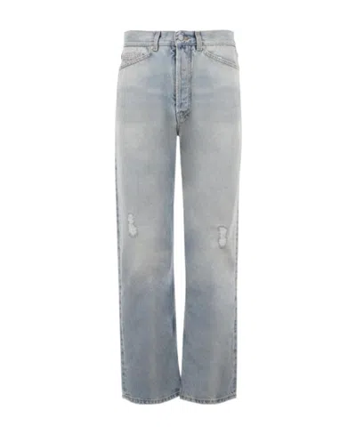 PALM ANGELS PALM ANGELS DISTRESSED LOOSE-FIT JEANS