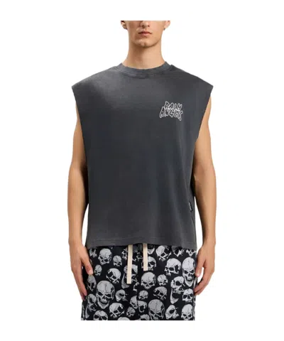 Palm Angels Distressed-detail Tank Top In Brown