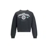 Palm Angels Dollar Loose Crew Vintage Sweatshir In Gray