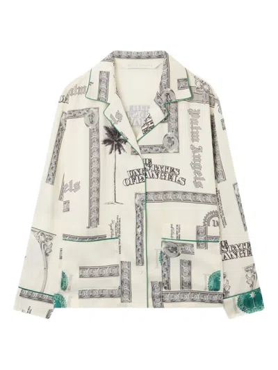 PALM ANGELS DOLLAR PRINT SHIRT