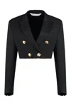 PALM ANGELS PALM ANGELS DOUBLE-BREASTED WOOL BLAZER