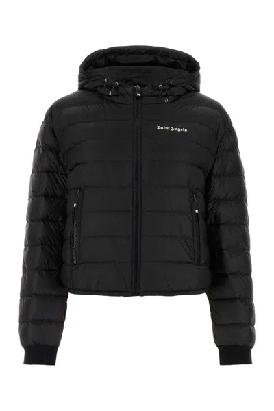 Palm Angels Down Jacket In Black
