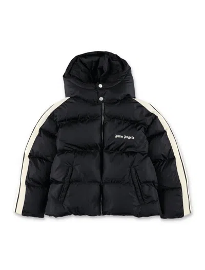 Palm Angels Kids' Logo-print Padded Jacket In Black  