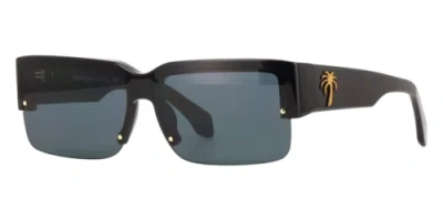 Pre-owned Palm Angels Drain Peri053s24pla0011007 Black In Gray