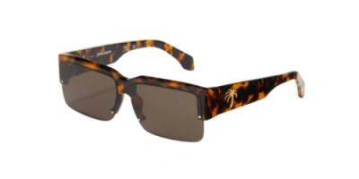 Pre-owned Palm Angels Drain Peri053s24pla0016064 Havana In Brown
