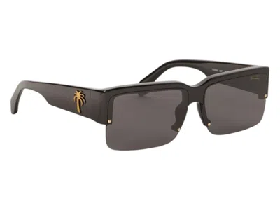 Pre-owned Palm Angels Drain Sunglasses In Black Dark Grey (peri053s24pla0011007)