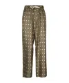 Palm Angels Drawstring Casual Pants In Multicolor