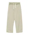 Palm Angels Drawstring Casual Pants In White