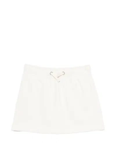 Palm Angels Kids' Drawstring Skirt In White
