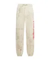 Palm Angels Drawstring Sweatpants In Nude