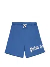 Palm Angels Simple Shorts In Blue
