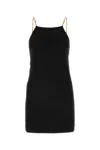 Palm Angels Mini Dress Chain Detail Open Back In Blackblack