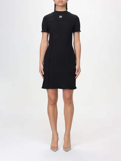 Palm Angels Jersey Mini Dress In Black