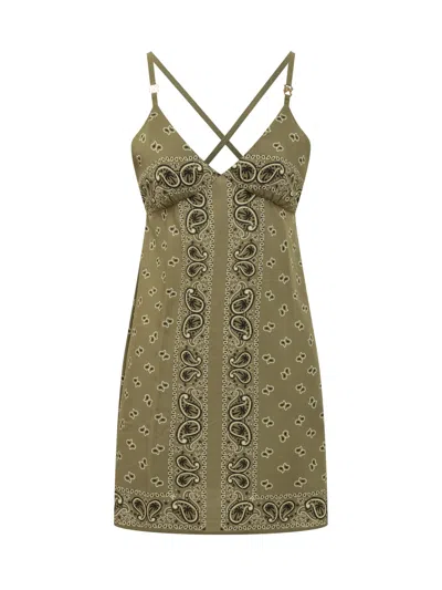 PALM ANGELS DRESS WITH PAISLEY PATTERN