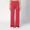 PALM ANGELS PALM ANGELS EARTH RED SPORTS TROUSERS WITH LOGO