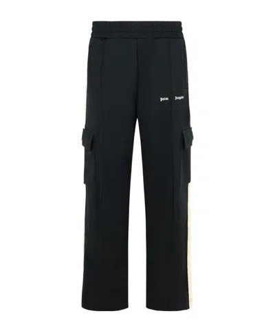 Palm Angels Elastic Waist Casual Pants In Black