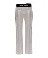 Palm Angels Sequin-embellished Trousers In Gray