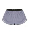 Palm Angels Elastic Waist Shorts In Multicolor