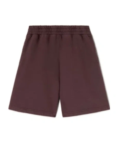 Palm Angels Logo-print Cotton Track Shorts In Red