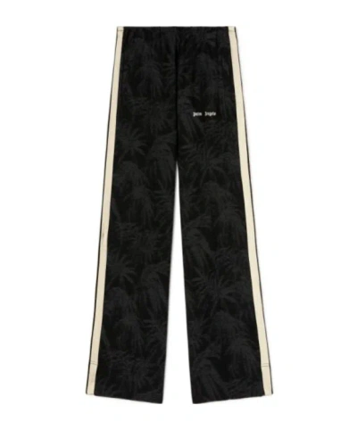 PALM ANGELS PALM ANGELS PALMS JACQUARD DRAWSTRING TRACK PANTS