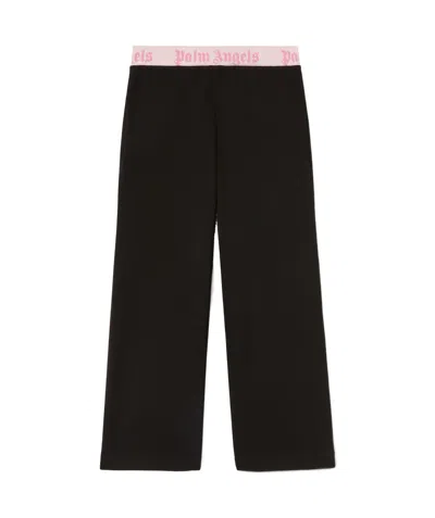 Palm Angels Elastic Waist Sweatpants In Black