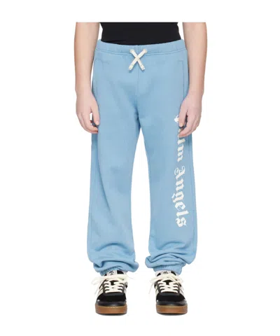 Palm Angels Elastic Waist Sweatpants In Blue