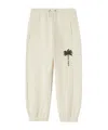 Palm Angels Elastic Waistband Sweatpants In White