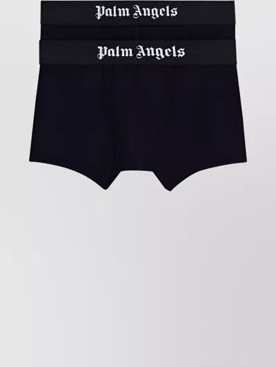 Palm Angels Elastic Waistband Two Boxers Pack
