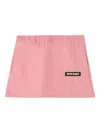 Palm Angels Pa Cut Mini Track Skirt In Pink