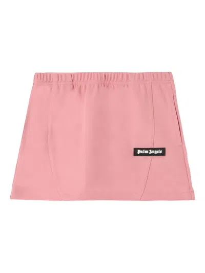 PALM ANGELS ELASTICATED-WAISTBAND MINI SKIRT
