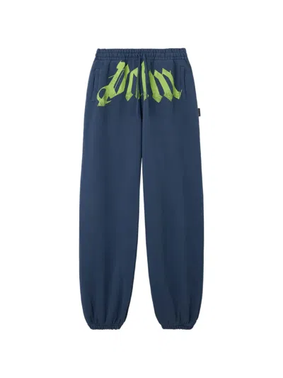 Palm Angels Elasticated-waistband Track Pants In Blue