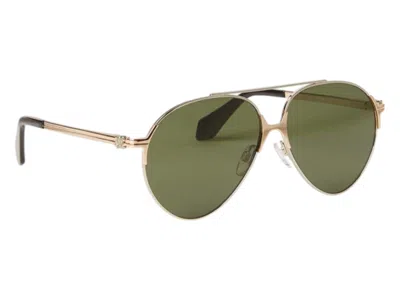 Pre-owned Palm Angels Elkton Gold Sunglasses In Gold Green (peri060s24met0017655)