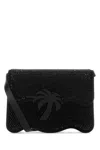 Palm Angels Woman Embellished Suede Palm Beach Crossbody Bag