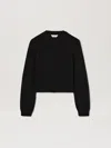 Palm Angels Embroidere Curved Logo Knit Sweater