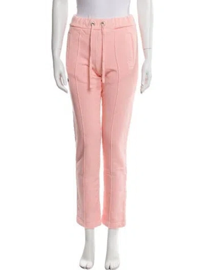 Pre-owned Palm Angels Embroidered Accent Sweatpants W/ Tags In Pink