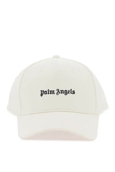 Palm Angels Embroidered Baseball Cap In White