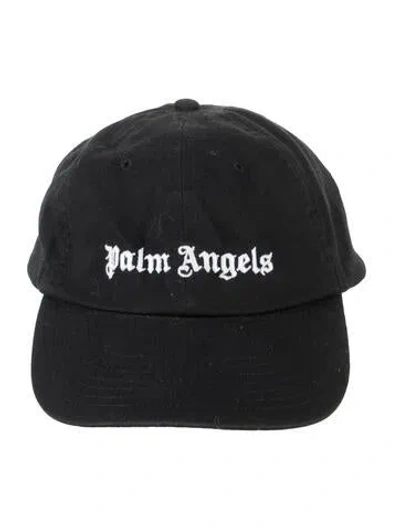Pre-owned Palm Angels Embroidered Baseball Cap In Black