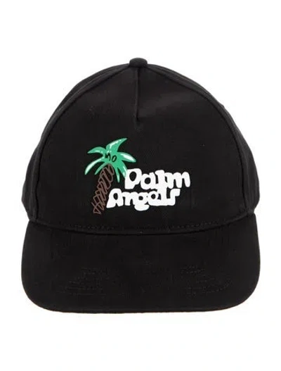 Pre-owned Palm Angels Embroidered Baseball Cap W/tags In Black