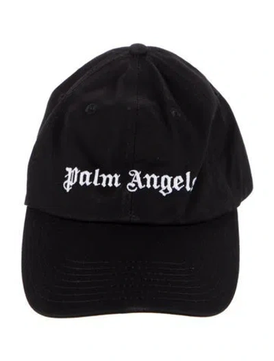 Pre-owned Palm Angels Embroidered Baseball Hat W/tags In Black