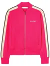 Palm Angels Logo Embroidered Track Jacket In Pink