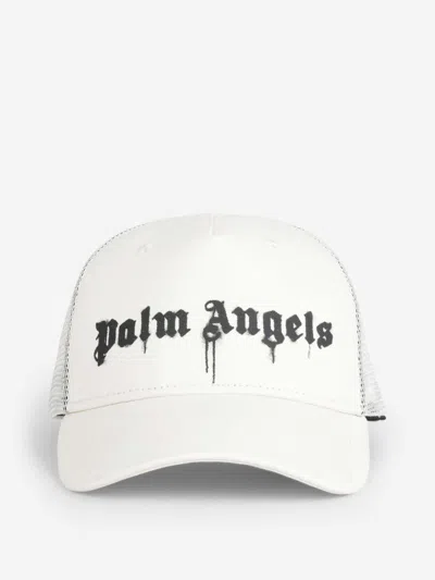 Palm Angels Embroidered Cap In White