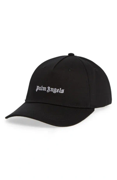 Palm Angels Embroidered Classic Logo Baseball Cap In Black Off White